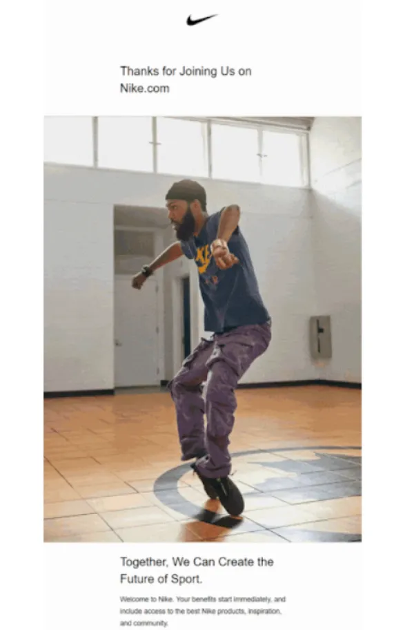 Email від Nike